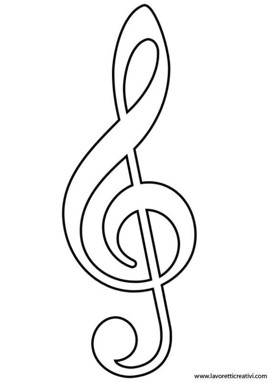Скрипичный ключ рисунок карандашом для детей