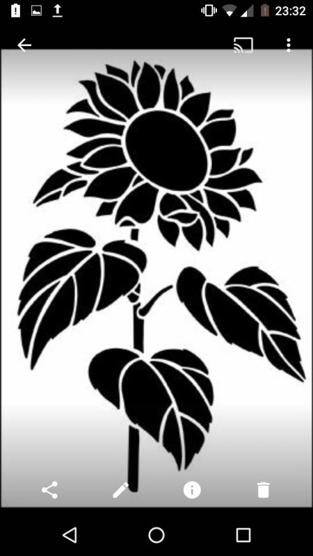 Трафарет "цветы"