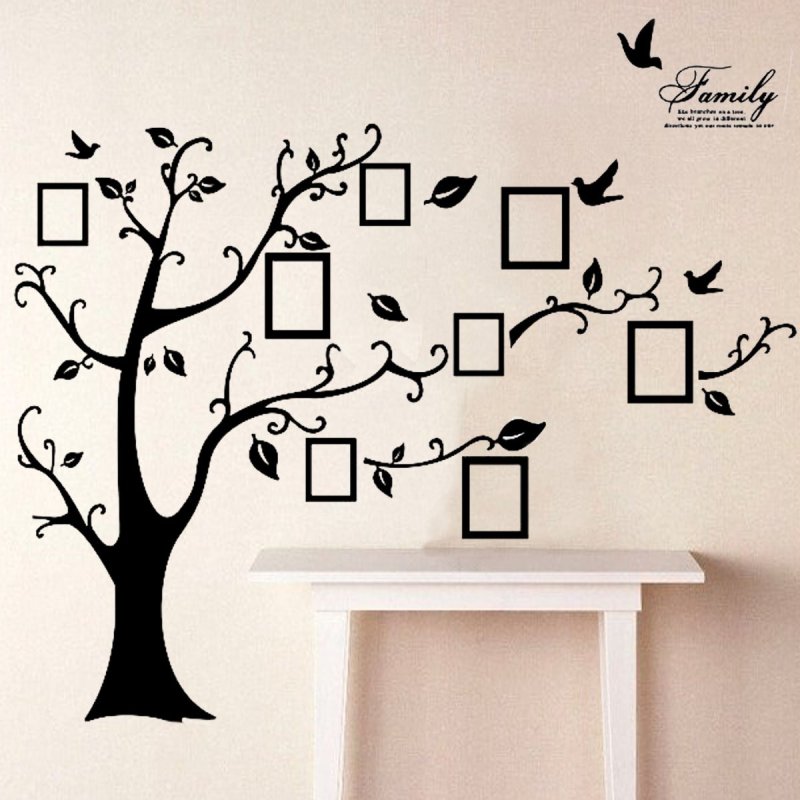Декоративное дерево с фоторамками на стену