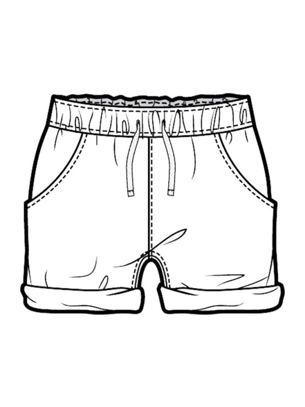 Раскраска шортики