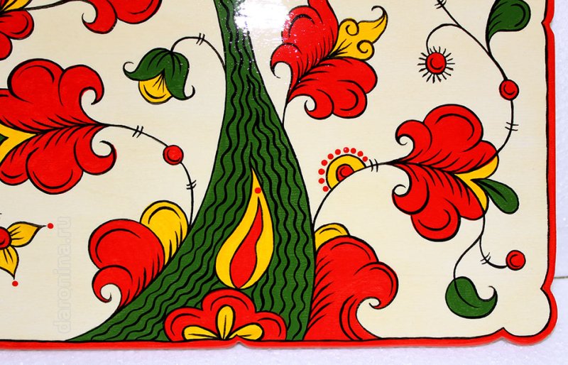 Пермогорский тюльпан роспись