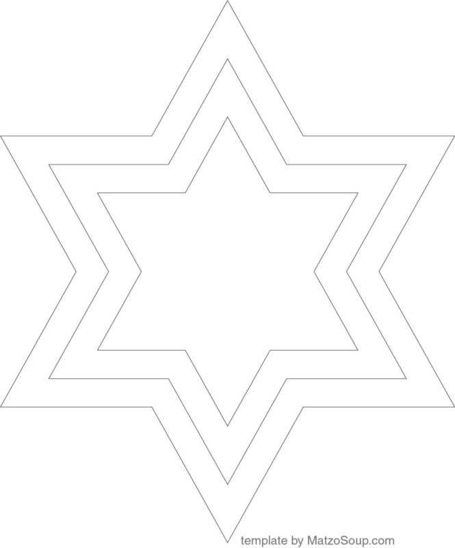 Шестиконечная звезда шаблон для вырезания