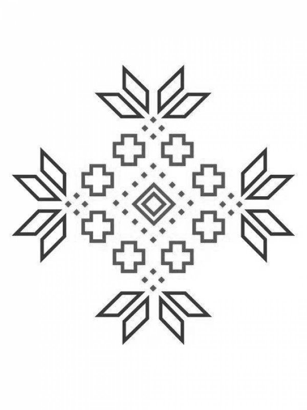 Белорусский узор раскраска