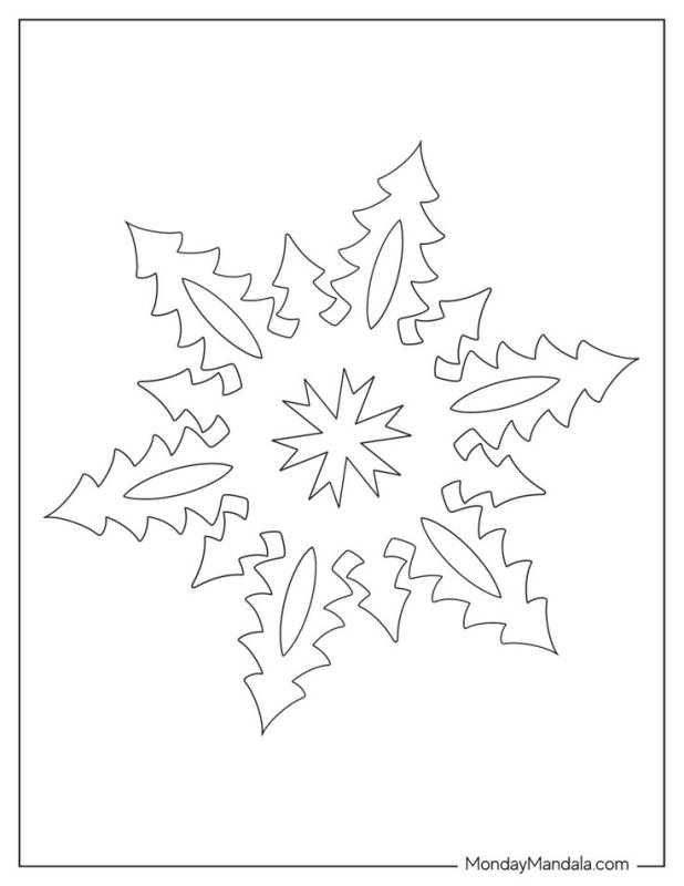 Снежинки трафареты для вырезания на окна