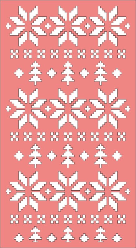 Трафарет "зимний узор"