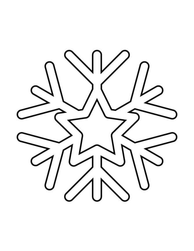 Трафарет «снежинки»