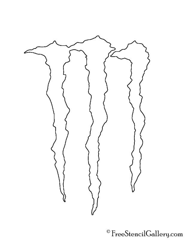 Монстр Энергетик трафарет