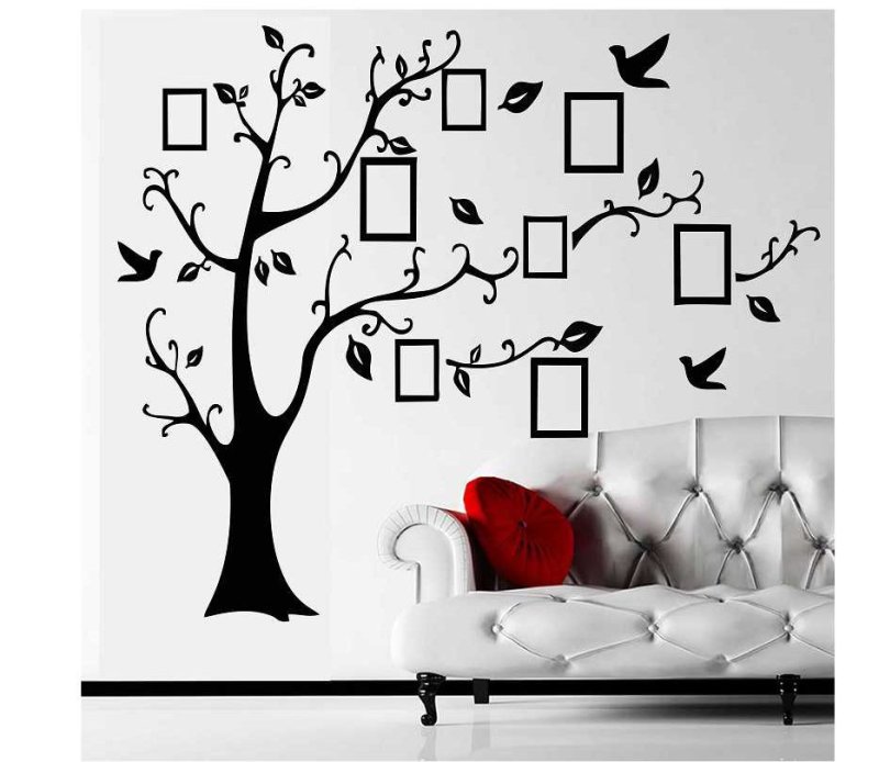 Дерево на стену с фоторамками