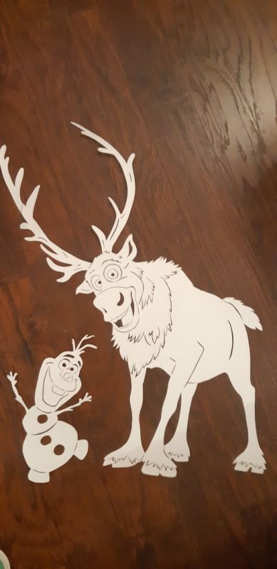 Новогоднее украшение окон Холодное сердце