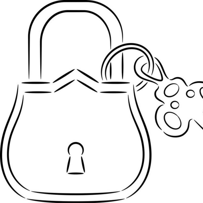 Замок навесной раскраска