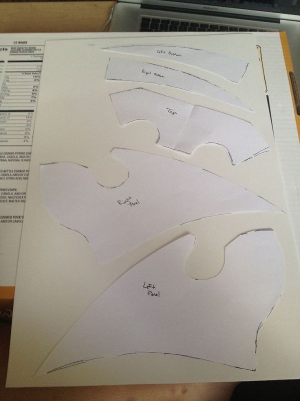 Маска чумного доктора лекало