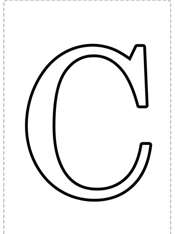 Трафарет букв