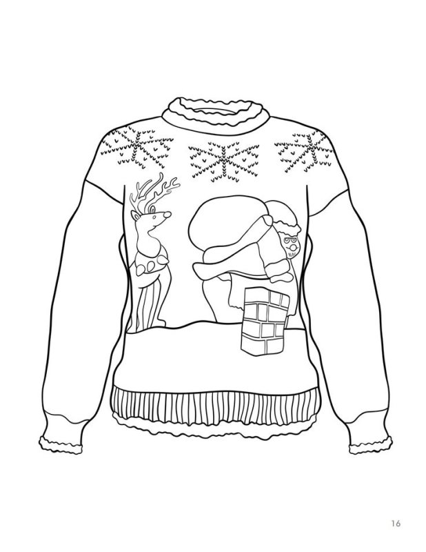 Трафареты свитер для рисования для детей