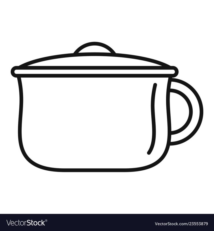 Трафарет детского горшка