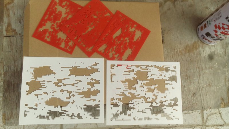 Трафарет камуфляжа для покраски