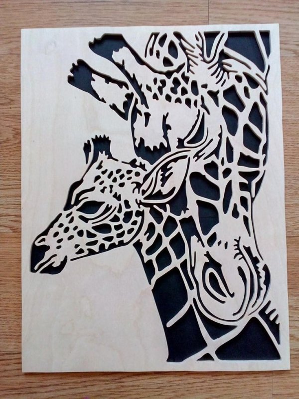 Ажурное вырезание животные