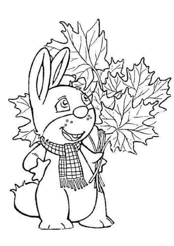 Осенняя раскраска