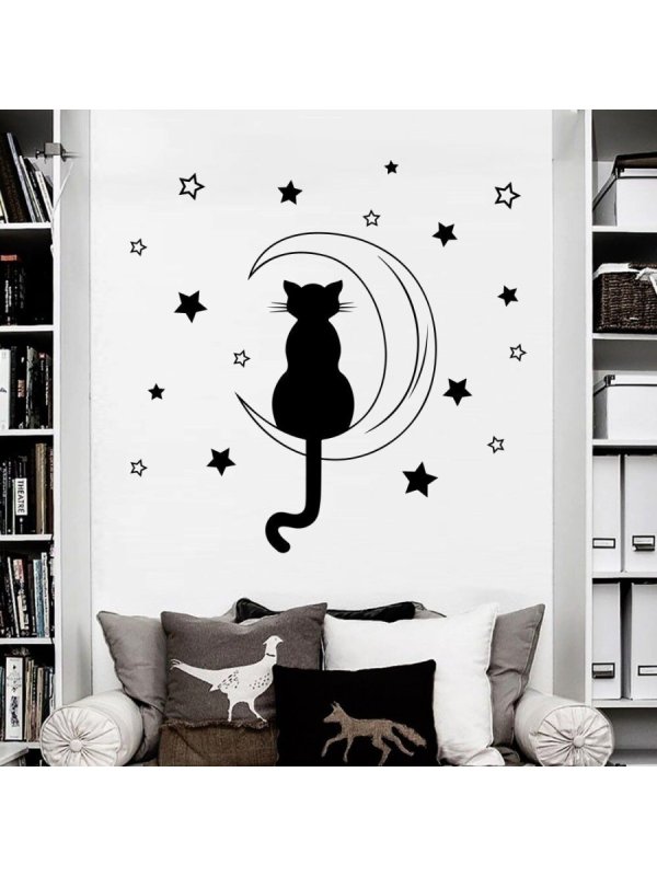 Силуэты на стене в интерьере