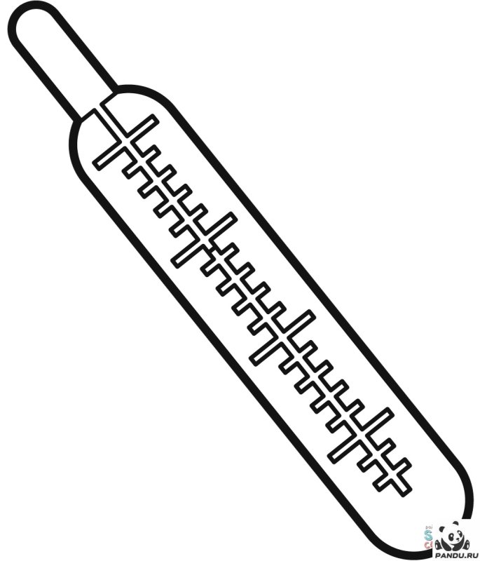 Градусник раскраска