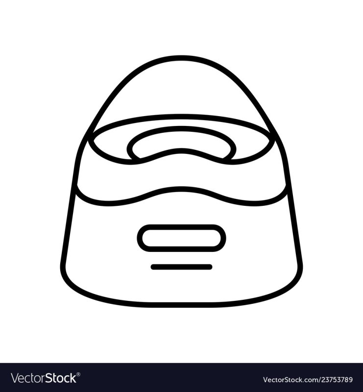 Раскраска детский горшок для туалета