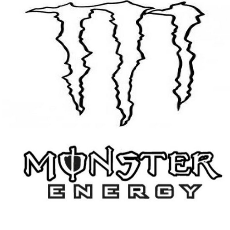 Раскраски напиток монстр