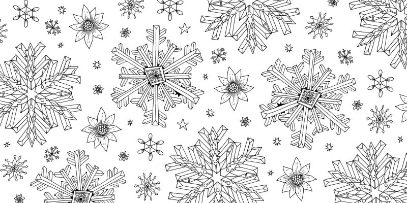 Распечатки узоры на новый год