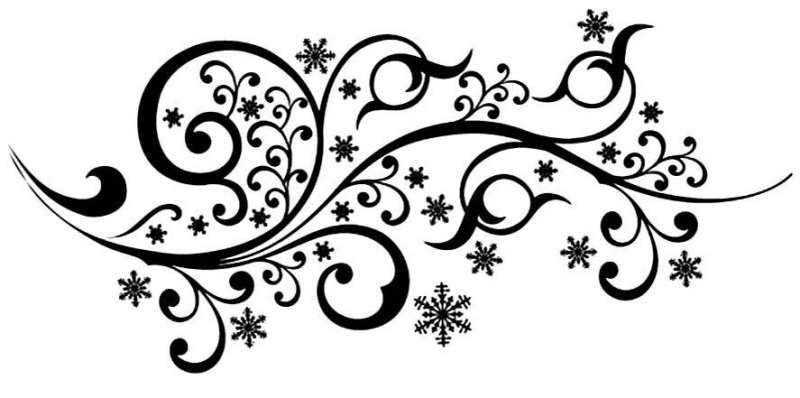 Новогодние завитки