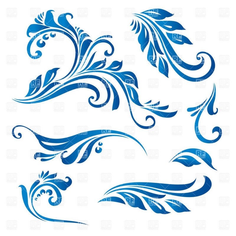 Зимние узоры вектор