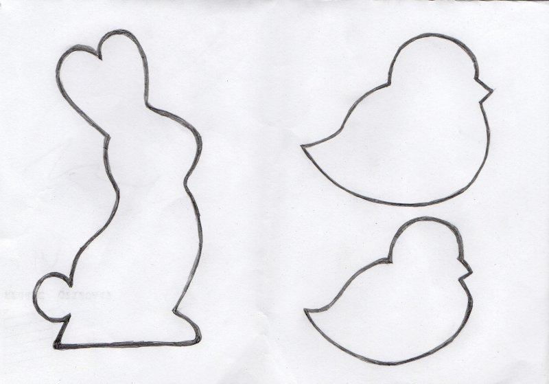 Цыпленок шаблон для аппликации