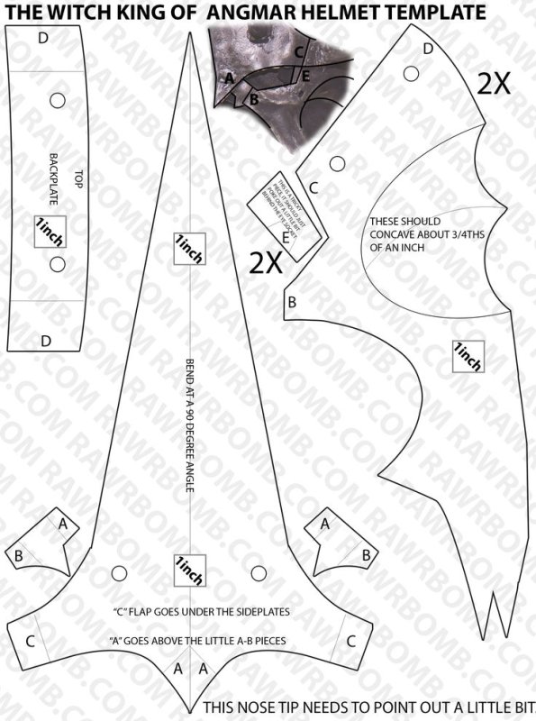 Маска чумного доктора схема