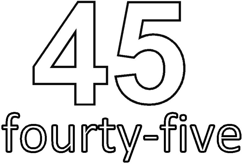 45 Лет цифры