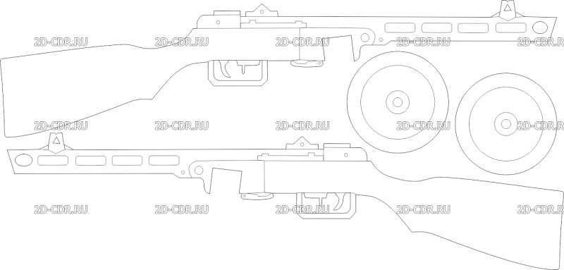 Чертежи автомата ППШ 41