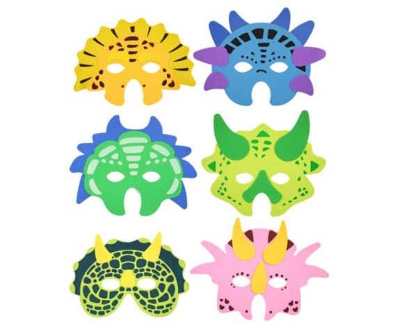 Маска динозавра детская