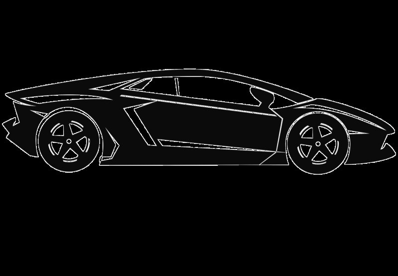 Силуэт автомобиля для логотипа