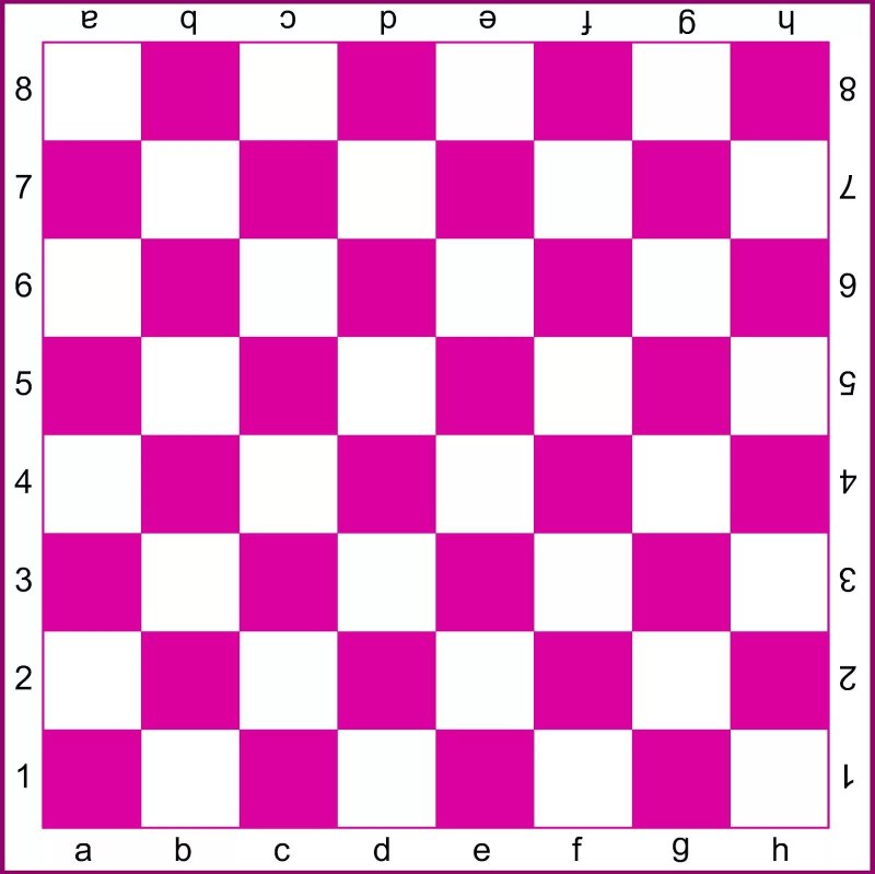 Шахматная доска для печати