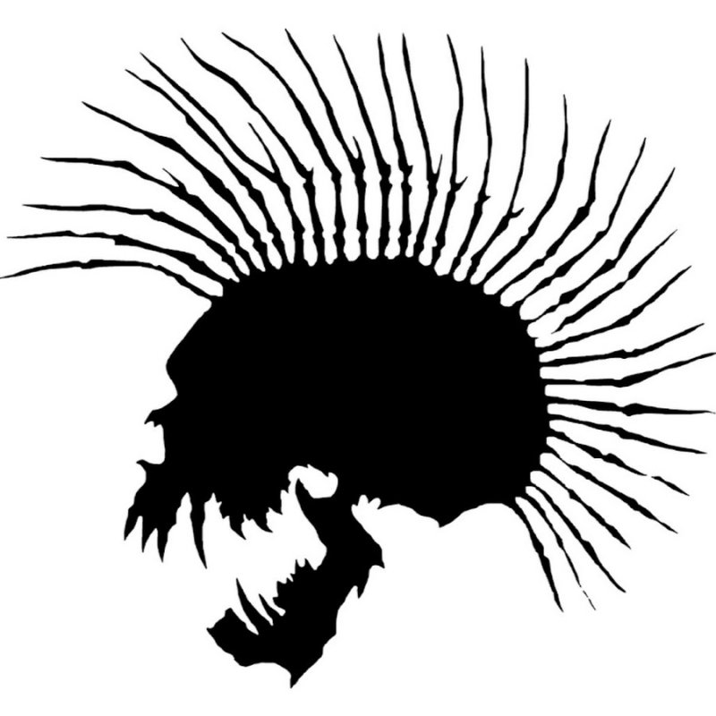 Череп с ирокезом