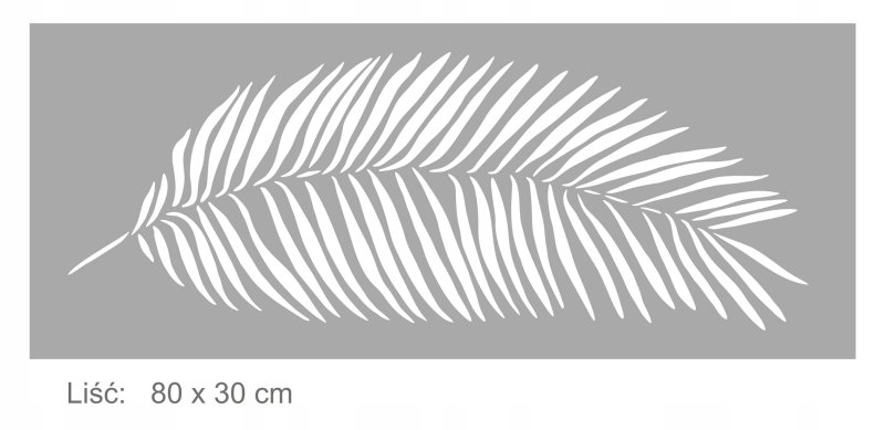 Тропические листья трафареты для стен