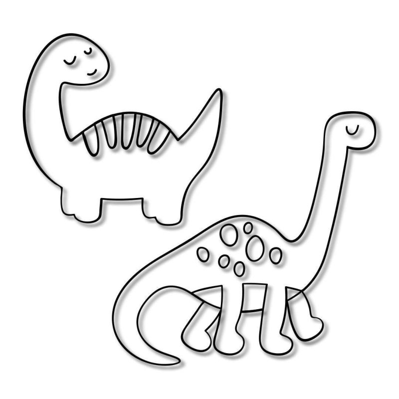 Динозавры для вырезания