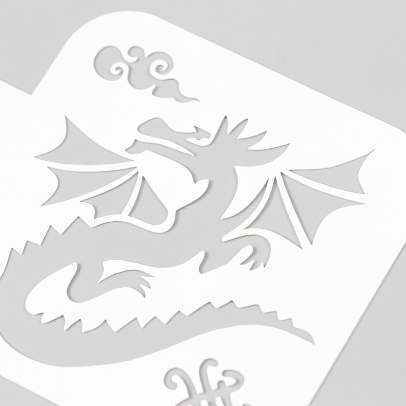 Трафарет кожа дракона