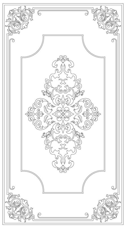 Узоры на потолок трафареты