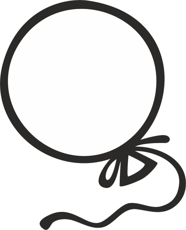 Раскраска шарики воздушные для детей