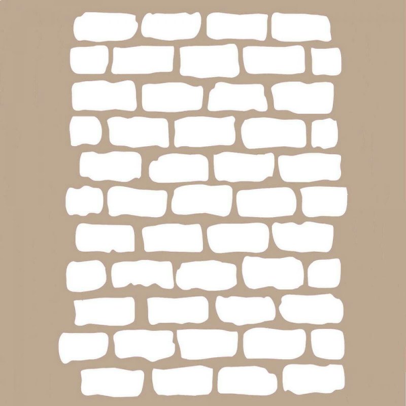 Трафареты для декора под кирпич