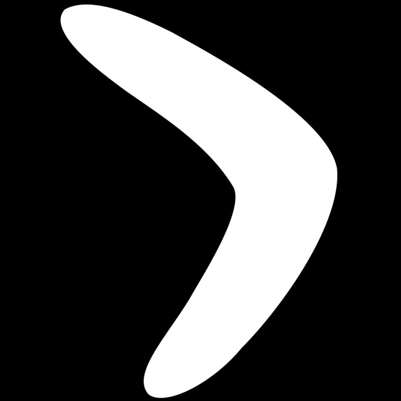 Трафарет бумеранга