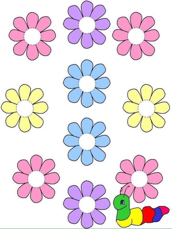 Пластилиновые заплатки цветочек