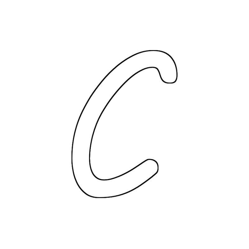 Трафарет букв