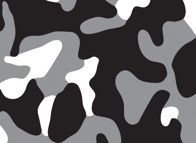 Черно белый камуфляж