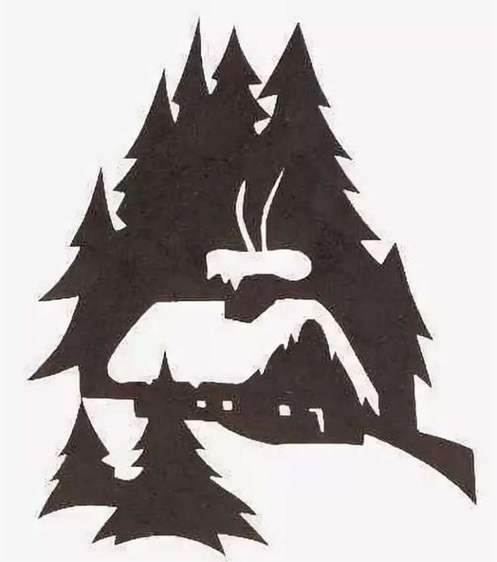 Трафареты для искусственного снега на окна