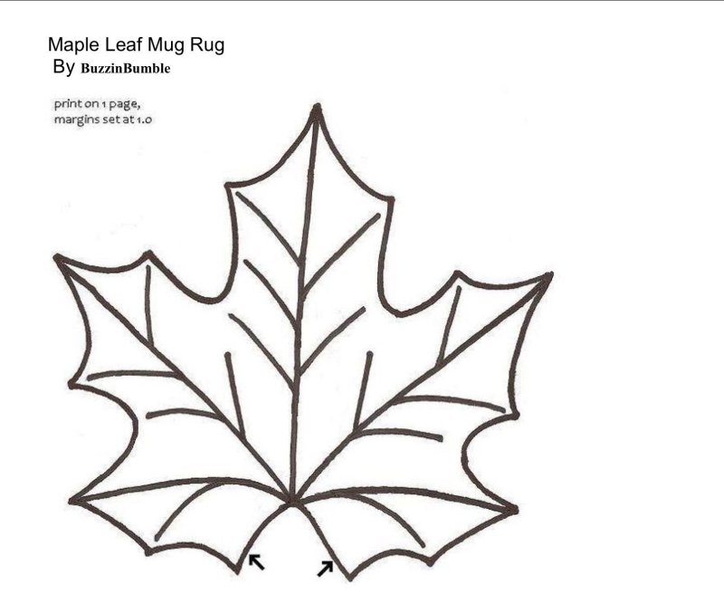 Листья клена шаблоны для вырезания