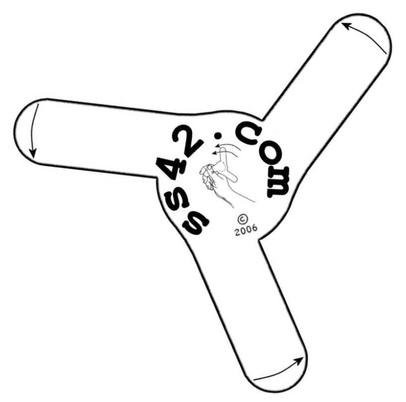 Трафарет бумеранга