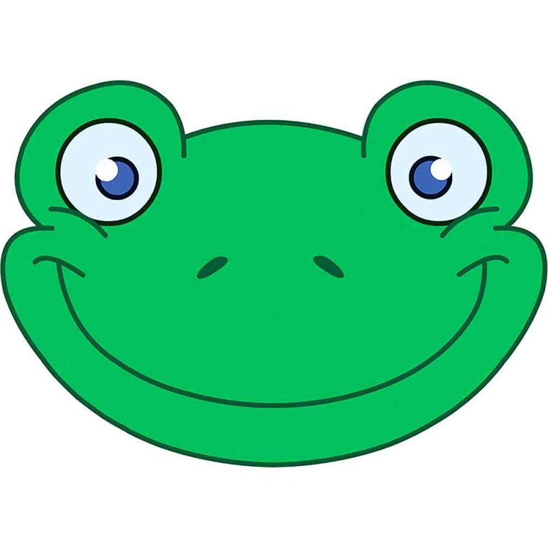 Бумажная маска лягушки